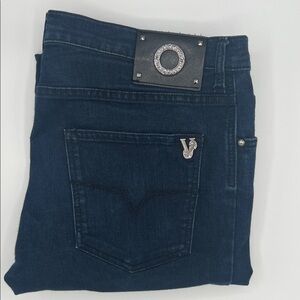 Dark Blue Mens Versace Jeans
